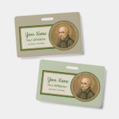 セントイグネイシャス・ロヨラ(BK 050)(スタイル2) バッジ (正面＆裏面)