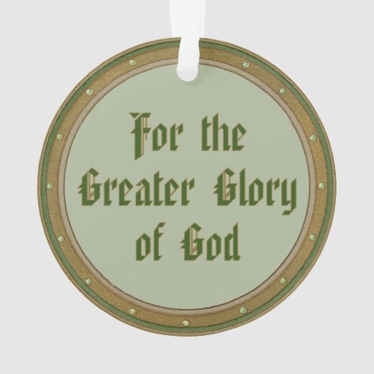 セントイグネイシャス・ロヨラ（BK 050；モットー） オーナメント (裏面)