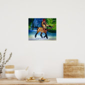 セントゥールウィズウォーターフォールプリント ポスター (キッチン)