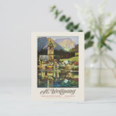 セントウォルフガングSalzkammergutヴィンテージポスター1936 ポストカード (スタンド正面)