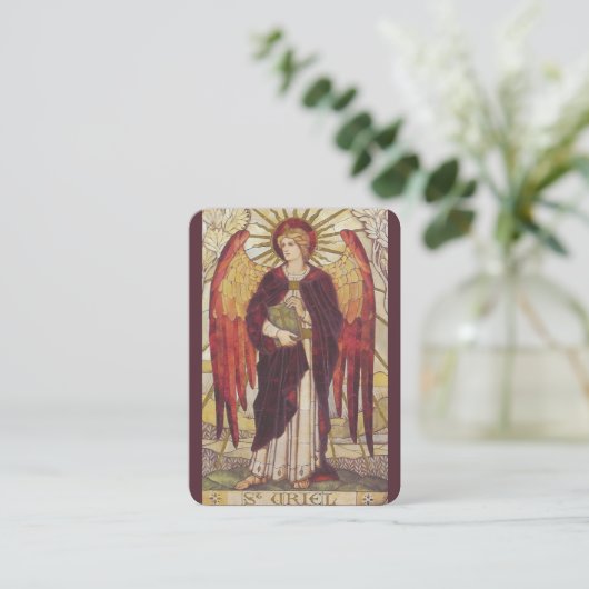 セントウリエルザアーチャンエル祈りの言葉カード 名刺 (スタンド正面)