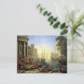 セントウルスラの上陸と海港 ポストカード (スタンド正面)