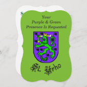 セントウルホのパーティの招待状とコートオブアームズ 招待状 (正面/裏面)