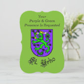 セントウルホのパーティの招待状とコートオブアームズ 招待状 (スタンド正面)