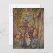 セントエリザベートのワルツブルク城からの出発 ポストカード (正面/裏面)