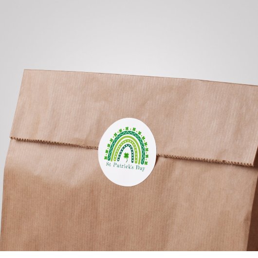 セントエレガント・パトリックの日パーティー ラウンドシール