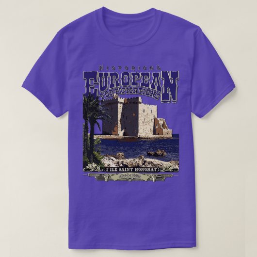 セントオノナットカンヌ要塞化 Tシャツ (デザイン正面)