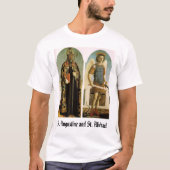 セントオーガスティンおよびセントマイケル Tシャツ (正面)