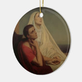 セントオーガスティンおよび彼の母St.モニカ1855年 セラミックオーナメント (左)