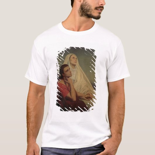 セントオーガスティンおよび彼の母St.モニカ1855年 Tシャツ (正面)