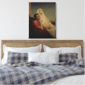 セントオーガスティンとその母セントモニカ, 1855 キャンバスプリント (インサイチュ (寝室))