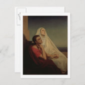 セントオーガスティンとその母セントモニカ， 1855 ポストカード (正面/裏面)