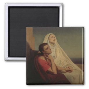 セントオーガスティンとその母セントモニカ， 1855 マグネット