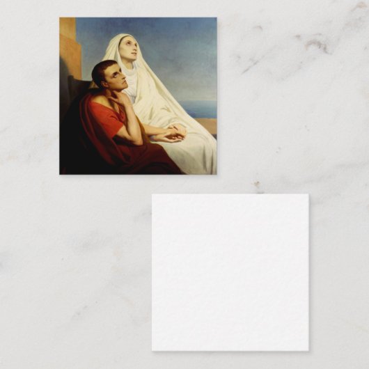 セントオーガスティンとセントモニカ スクエア名刺 (正面/裏面)