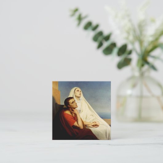 セントオーガスティンとセントモニカ スクエア名刺 (スタンド正面)