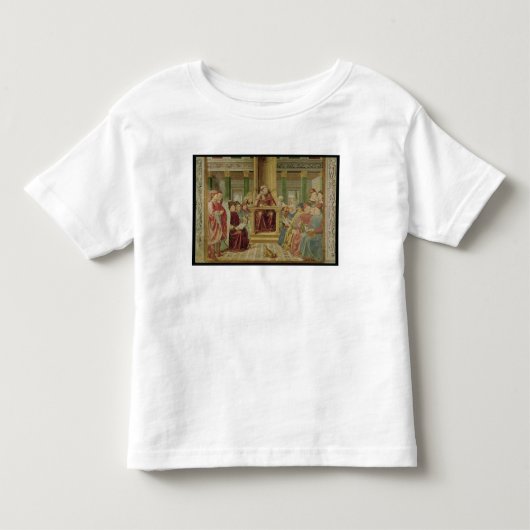 セントオーガスティンの読書修辞 トドラーTシャツ (正面)