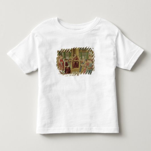 セントオーガスティンの読書修辞 トドラーTシャツ (正面)