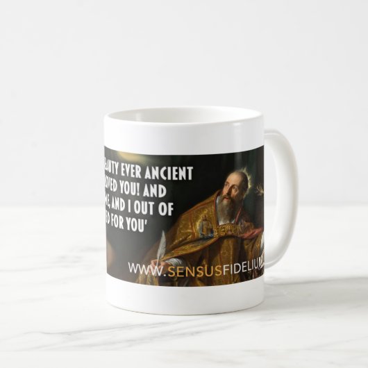 セントオーガスティンコーヒーマグ – 私はあなたを愛している コーヒーマグカップ (正面右)