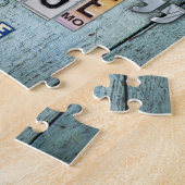 セントオーガスティントラベル引用文ライセンスプレートアート ジグソーパズル (側面)