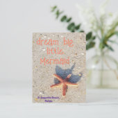 セントオーガスティンビーチはがき上の夢の大きなヒトデ ポストカード (スタンド正面)