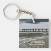 セントオーガスティンビーチピアフロリダフォト キーホルダー (正面)