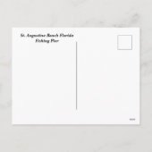 セントオーガスティンビーチフロリダ魚釣りPIer シーズンポストカード (裏面)