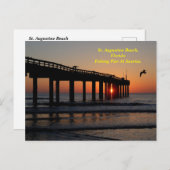 セントオーガスティンビーチ魚釣り桟橋 シーズンポストカード (正面/裏面)