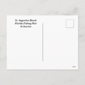 セントオーガスティンビーチ魚釣り桟橋 シーズンポストカード (裏面)