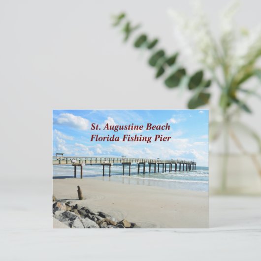 セントオーガスティンビーチ魚釣り桟橋 シーズンポストカード (スタンド正面)