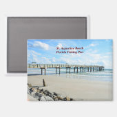 セントオーガスティンビーチ魚釣り桟橋 マグネット (正面/裏面)