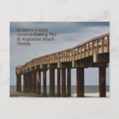 セントオーガスティンビーチFLピア写真はがき ポストカード (正面)