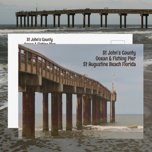 セントオーガスティンビーチFLピア写真はがき ポストカード