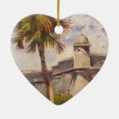 セントオーガスティンフォート – カスティーリョデサンマルコス セラミックオーナメント (裏面)