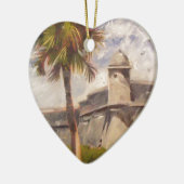 セントオーガスティンフォート – カスティーリョデサンマルコス セラミックオーナメント (左)