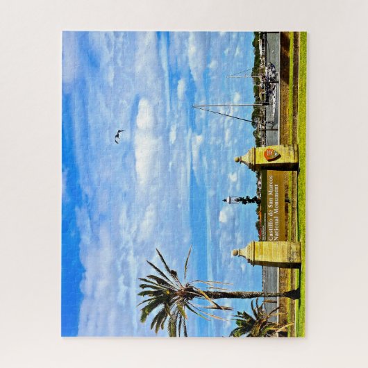 セントオーガスティンフロリダカスティーリョデサンマルコス徴候 ジグソーパズル (縦)