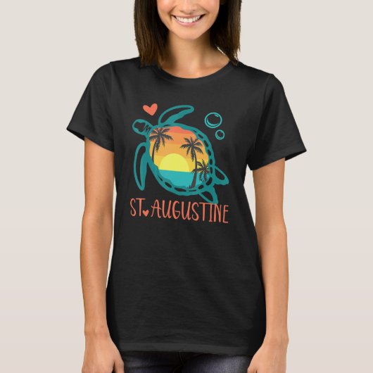 セントオーガスティンフロリダシーカメ Tシャツ (正面)