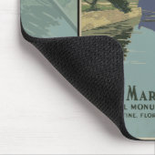 セントオーガスティンフロリダスペインのフォートマリオンのポスター マウスパッド (コーナー)