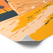 セントオーガスティンフロリダトラベルアートヴィンテージ ポスター (角)