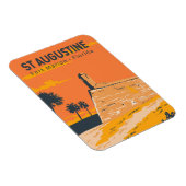 セントオーガスティンフロリダトラベルアートヴィンテージ マグネット (右側)