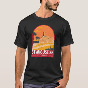 セントオーガスティンフロリダトラベルアートヴィンテージ Tシャツ