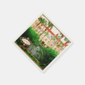 セントオーガスティンフロリダライトナー博物館&ガーデン スタンダードカクテルナプキン (角)