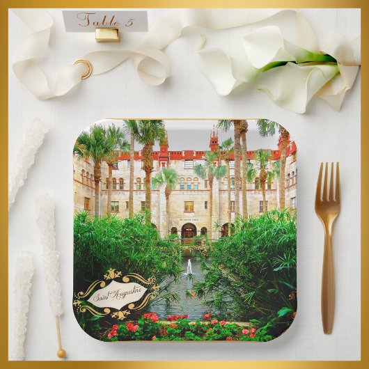 セントオーガスティンフロリダライトナー博物館&ガーデン ペーパープレート