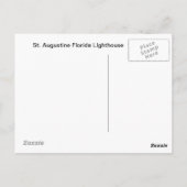 セントオーガスティンフロリダライトハウス ポストカード (裏面)