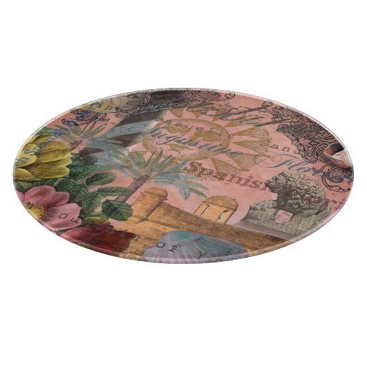 セントオーガスティンフロリダ旅行アンティークアート カッティングボード (角)