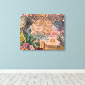 セントオーガスティンフロリダ旅行アンティークアート キャンバスプリント (インサイチュ (ウッドフロア))