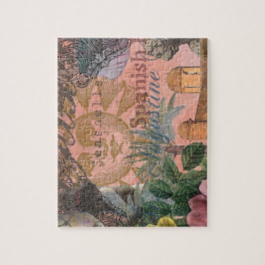 セントオーガスティンフロリダ旅行アンティークアート ジグソーパズル (縦)