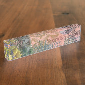 セントオーガスティンフロリダ旅行アンティークアート デスクネームプレート (側面)