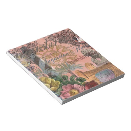 セントオーガスティンフロリダ旅行アンティークアート ノートパッド (アングル)