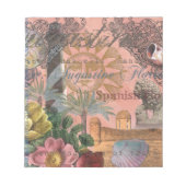 セントオーガスティンフロリダ旅行アンティークアート ノートパッド (正面)