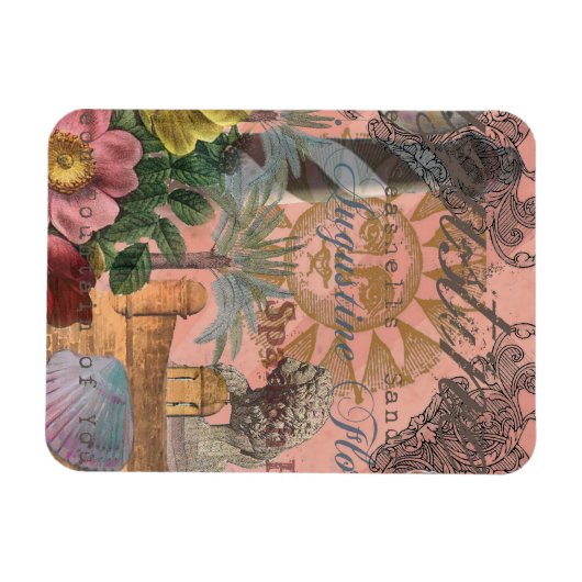 セントオーガスティンフロリダ旅行アンティークアート マグネット (横)